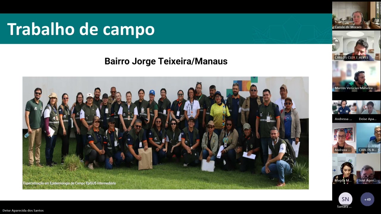 ENCERRAMENTO DO CURSO DE ESPECIALIZAÇÃO EPISUS-INTERMEDIÁRIO 2023-2024 (REGIÃO NORTE)