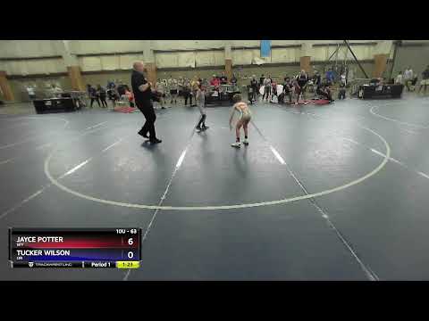63 Lbs Cons. Round 2 - Jayce Potter, WY Vs Tucker Wilson, OR 5764