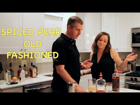Spiced Pear Old Fashioned Recipe | Jenn Frances