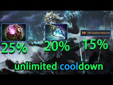 60%cooldown? Octarine+Spell Prism+15%talent CRAZY DPS Zeus 1st skill cooldown zeusDota2 7.24