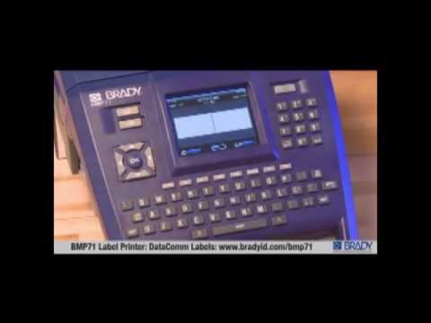 Портативный принтер этикеток BRADY BMP71 видео