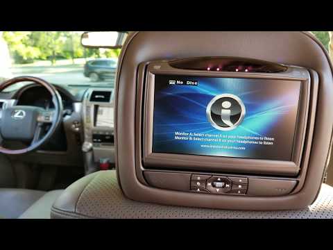 Lexus Nissan In car headrest dvd entertainment system repair invision