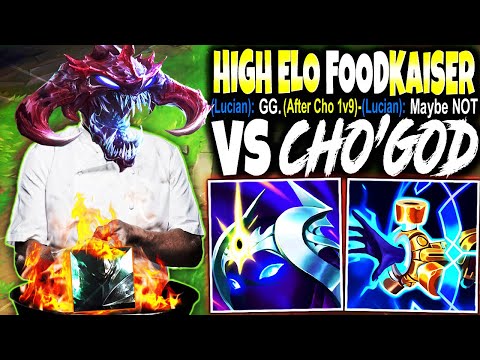 Watch What Happens When a High Elo FOODKaiser Challenges the 1v9 Cho'GOD 🔥 LoL ChoGath s13 Gameplay