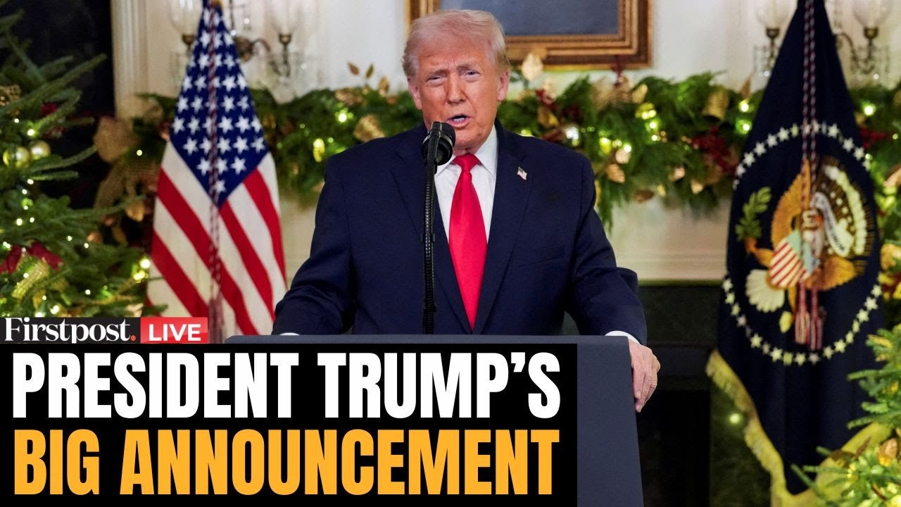 Donald Trump LIVE: US President Donald Trump Makes an Announcement | Trump Speech | Trump Briefing