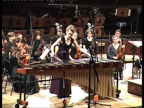 Marianna Bednarska plays Emmanuel Sejourne's Marimba Concerto, Mov.I
