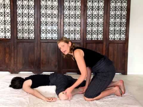 Prone Thai Massage, Legs.MOV