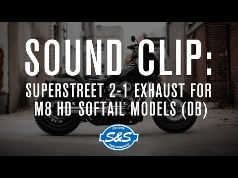 S&S Cycle - SuperStreet 2 into 1 Exhaust for M8 - Sound - dB Reducers Installed