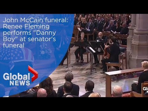 John McCain funeral: Renee Fleming performs 'Danny Boy'