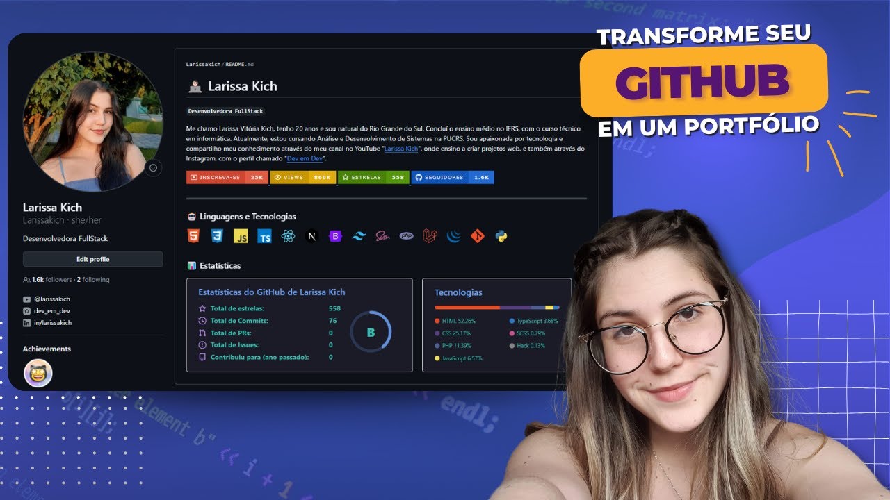 GitHub como Portfólio? Aprenda a Personalizar seu Perfil!