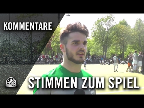 E. Kaljisi (GW Neukölln II) und D. Messing (SW Neukölln II) - Stimmen zum Spiel | SPREEKICK.TV