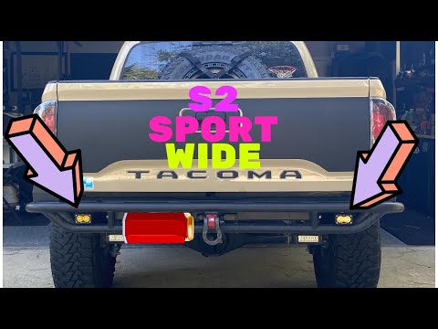 Baja Design S2 Sport  Install on the Outgear Solutions Rear Bumper | (2017 Tacoma)