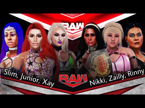 IGWC RAW| Junior, Slim & Xay vs Zailly, Rinny & Nikki Winters
