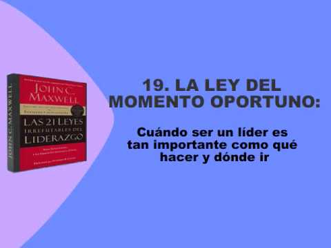 19.- LA LEY DEL MOMENTO OPORTUNO