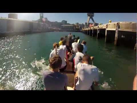 Scots College Dragonboat team, training 18 Feb, video 7