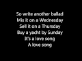 Robbie Williams "Come Undone" lyrics 