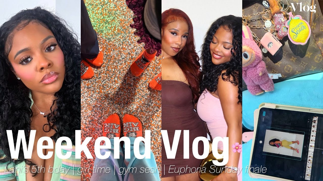 weekend vlog : back to my hometown 💕 (birthday party, bff date, Euphoria finale, gym sesh + MORE)