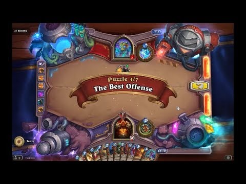 Solution Puzzle Lab Lethal: The Best Offense - Lil' Stormy (4/7), Hearthstone Boomsday
