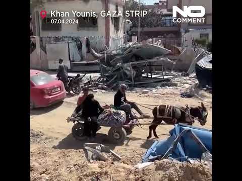 Footage shows damage in Nasser hospital in Khan Younis