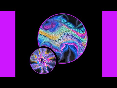 323 Acrylic Painting: Fluid Art Loaded Pallet Knife Swipe & Sheleeart Bloom #art #acrylicpainting