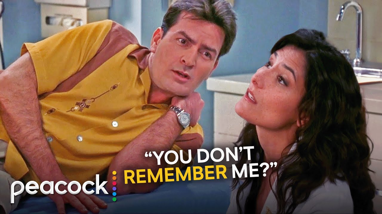Two and a Half Men | Charlie Flirts With His Cute Doctor but He Forgot They Already Dated