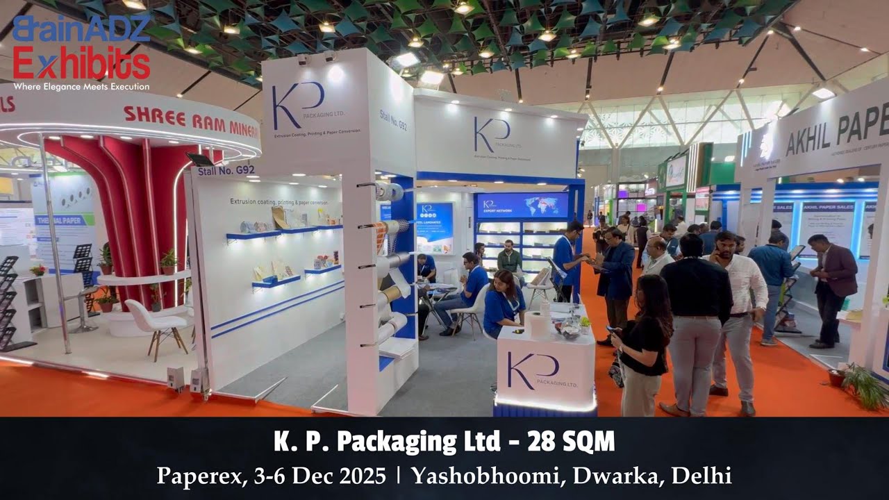 K. P. Packaging Ltd at Paperex 2025 – Designed & Built by BrainADZ Exhibits