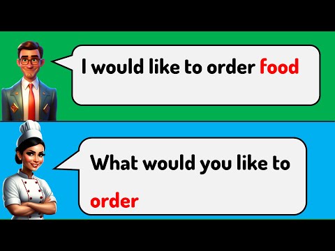 Prática de falar inglês: pedindo comida em um restaurante | Melhore seu inglês