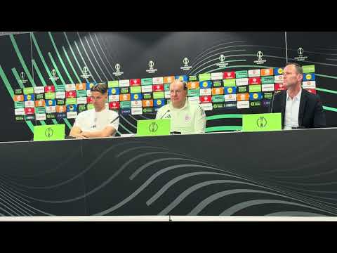 Tlačová konferencia ŠK Slovan Bratislava pred zápasom KL s Racing Štrasburg