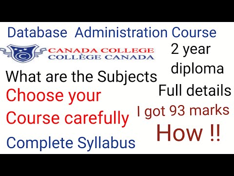 💥Database Administration Course 💥Syllabus #Subjects #College days #Tips to get above 90% Explained