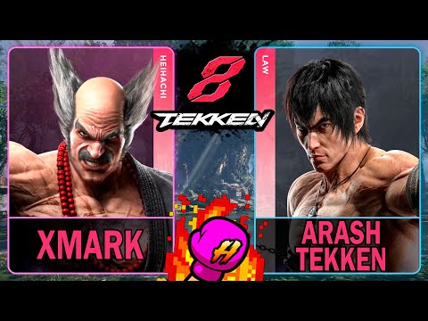 Tekken 8 XMarK (HEIHACHI) VS Arash Tekken (LAW)🥊 鉄拳8🥊4K 60ᶠᵖˢ🥊T8🥊TK8 #tekken