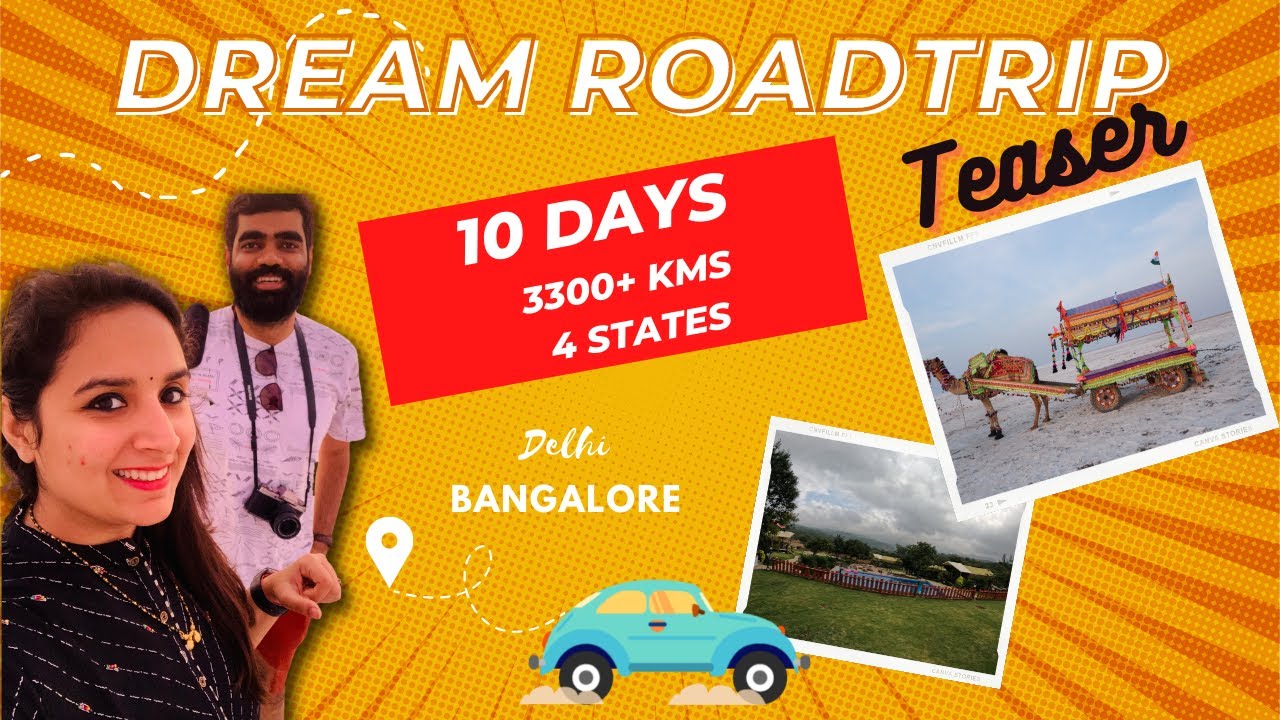 Delhi to Bangalore road trip | Teaser | 10 days | Volkswagen Taigun