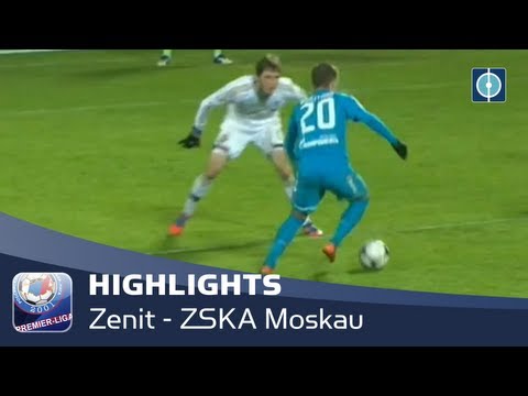 HIGHLIGHTS | Zenit St. Petersburg - ZSKA Moskau (1:1) Premjer Liga | 17. Spieltag | 26.11.2012