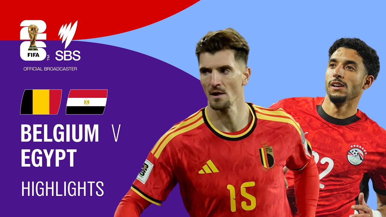Belgium v Egypt: FIFA World Cup 2026: Highlights Group G