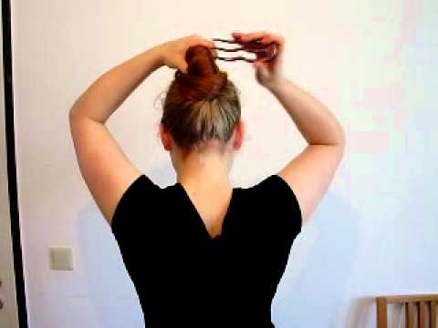 Upside Down Nautilus Bun or Seashell Bun with Ketylo Fork