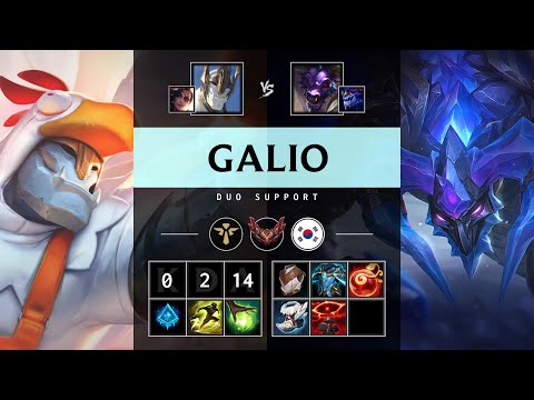 Galio Support vs Alistar - KR Grandmaster Patch 25.15