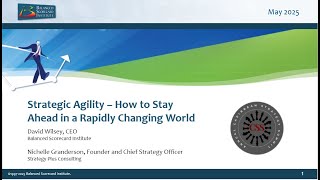 Strategic Agility – How to Stay Ahead in a Rapidly Changing World