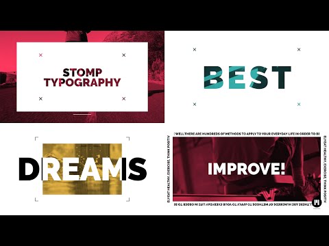 Stomp Typography Modular Template for Apple Motion & FCPX - MotionVFX