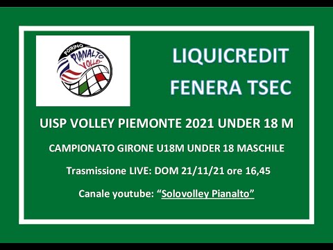 UNDER 18 MASCHILE: PIANALTO  POIRINO -  LIQUICREDIT FENERA TSEC TROFARELLO _CAMPIONATO UISP PIEMONTE