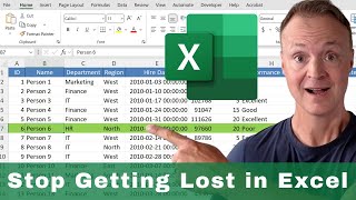 Highlight the Active Row Automatically in Excel