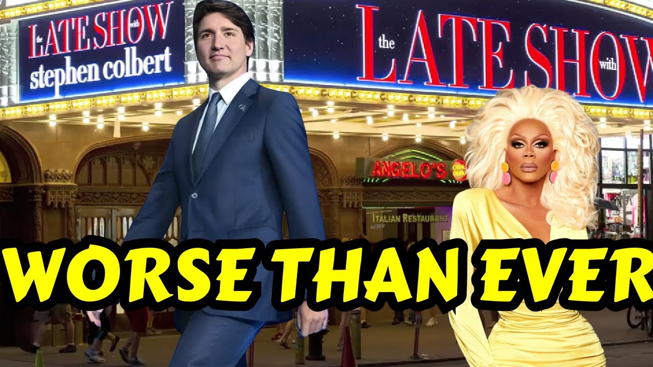 Justin Trudeau BOMBS On Stephen Colbert