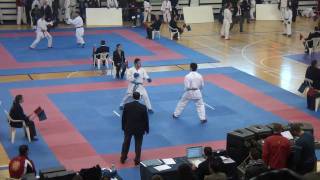 preview picture of video 'Cpto. C.Valenciana de Karate Senior, Kumite +84 Jose Muñoz Semifinal 12-02-2011 Gandia'