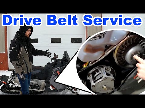 SNOWMOBILE DRIVE BELT, How to replace on a Polaris AXYS, how did we know it failed?