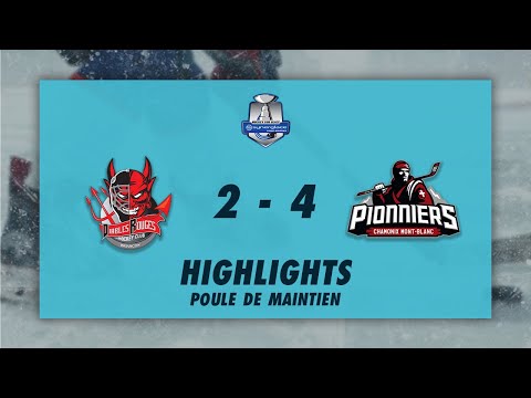 Diables Rouges de Briançon 2-4 Pionniers de Chamonix - Highlights - SLM Poule de Maintien 2022/23
