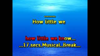 Frank Sinatra  How Little We Know No Vocal