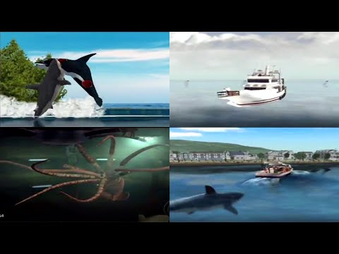 Jaws Unleashed: All Bosses