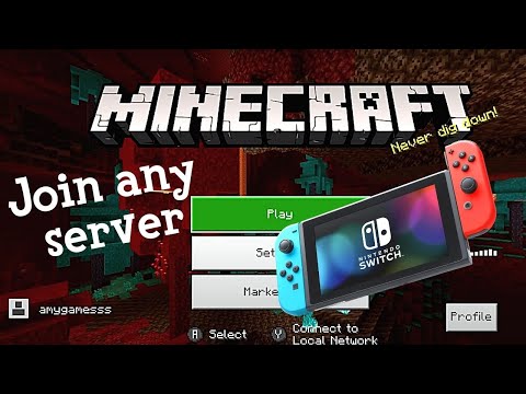 Amy Games - How to join any Minecraft Bedrock server on Nintendo Switch (UnitySMP Cross platform XBOX PS4/3 PC)