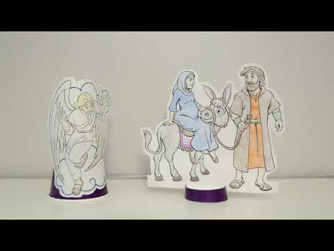 Nativity Manger Scene Cut-out Craft: December 19th