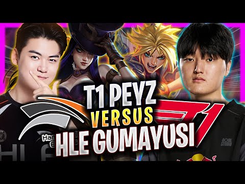 T1 PEYZ vs HLE GUMAYUSI! - T1 Peyz Plays Ezreal ADC vs HLE Gumayusi Caitlyn! | Season 2026