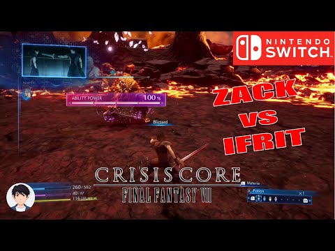 Crisis Core Reunion - Zach vs Ifrit - Nintendo Switch - Riune Haru