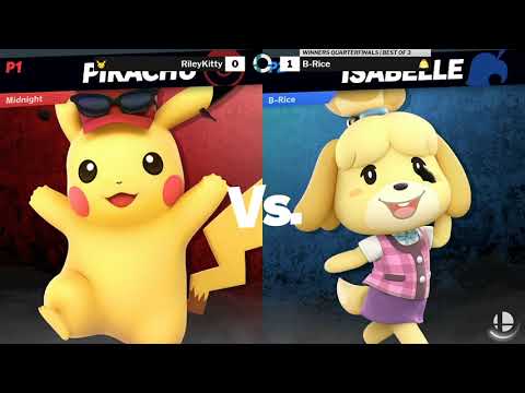SOS176 SSBU Winners Quarterfinals - RileyKitty (Pikachu) vs B-Rice (Isabelle)