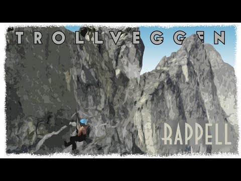 Troll wall rappelling